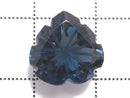 [Video][One of a kind] London Blue Topaz AAA Loose stone Carved Faceted 1pc NO.7