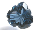[Video][One of a kind] London Blue Topaz AAA Loose stone Carved Faceted 1pc NO.8
