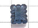 [Video][One of a kind] London Blue Topaz AAA Loose stone Carved Faceted 1pc NO.10