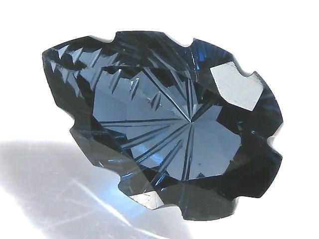 [Video][One of a kind] London Blue Topaz AAA Loose stone Carved Faceted 1pc NO.11
