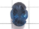 [Video][One of a kind] London Blue Topaz AAA Loose stone Carved Faceted 1pc NO.12