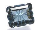 [Video][One of a kind] London Blue Topaz AAA Loose stone Carved Faceted 1pc NO.14