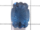 [Video][One of a kind] London Blue Topaz AAA Loose stone Carved Faceted 1pc NO.15