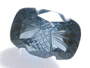[Video][One of a kind] London Blue Topaz AAA Loose stone Carved Faceted 1pc NO.17