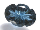 [Video][One of a kind] London Blue Topaz AAA Loose stone Carved Faceted 1pc NO.19