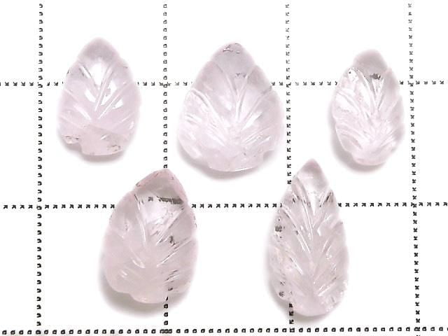 [Video][One of a kind] Morganite AAA- Carved Loose stone 5pcs Set No.5