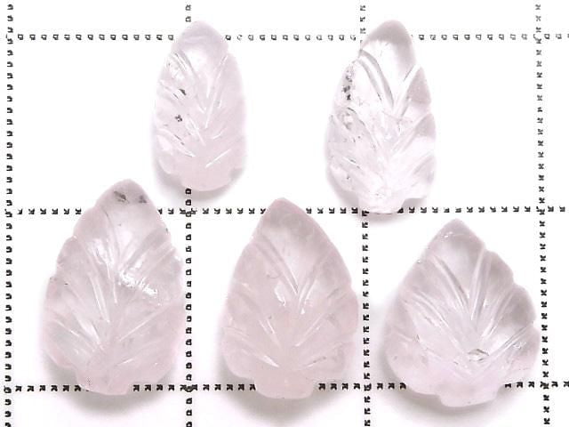 [Video][One of a kind] Morganite AAA- Carved Loose stone 5pcs Set No.6