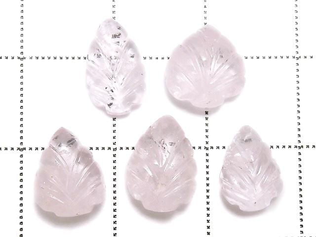 [Video][One of a kind] Morganite AAA- Carved Loose stone 5pcs Set No.7