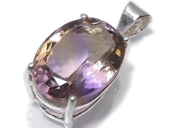 [Video][One of a kind] High Quality Ametrine AAA Faceted Pendant Silver925 NO.245