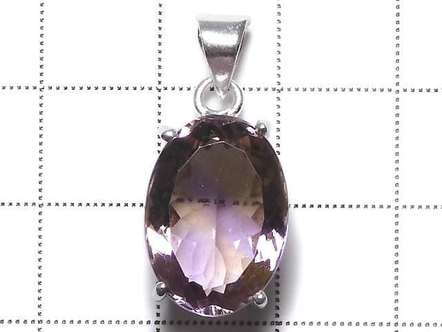 [Video][One of a kind] High Quality Ametrine AAA Faceted Pendant Silver925 NO.245