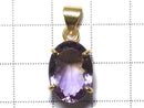 [Video][One of a kind] High Quality Ametrine AAA Faceted Pendant 18KGP NO.249