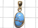 [Video][One of a kind] Kazakhstan Golden Hill Turquoise Pendant 18KGP NO.31
