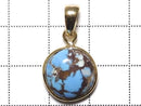 [Video][One of a kind] Kazakhstan Golden Hill Turquoise Pendant 18KGP NO.33