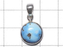 [Video][One of a kind] Kazakhstan Golden Hill Turquoise Pendant Silver925 NO.37