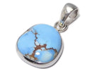 [Video][One of a kind] Kazakhstan Golden Hill Turquoise Pendant Silver925 NO.39