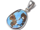 [Video][One of a kind] Kazakhstan Golden Hill Turquoise Pendant Silver925 NO.40