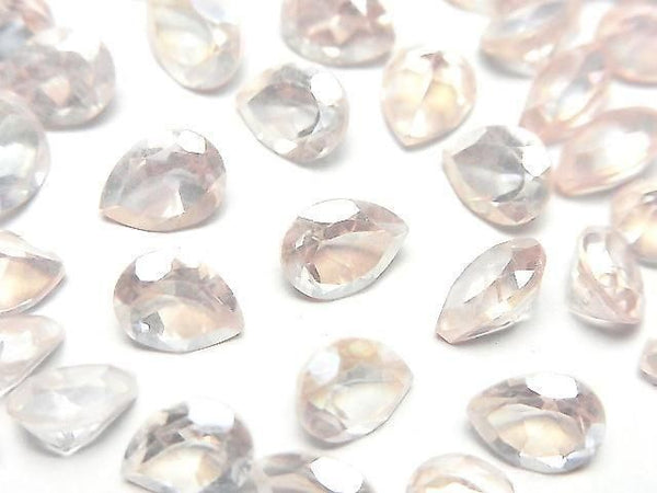 [Video] Light Pink Flash Crystal AAA- Loose Pear Shape Faceted Stone 8x6mm 5pcs