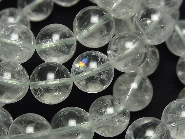 [Video] Green Amethyst Iris Quartz AA++ Round 11mm Bracelet