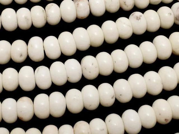 Magnesite  Rondelle 6x6x4mm 1strand beads (aprx.15inch/37cm)