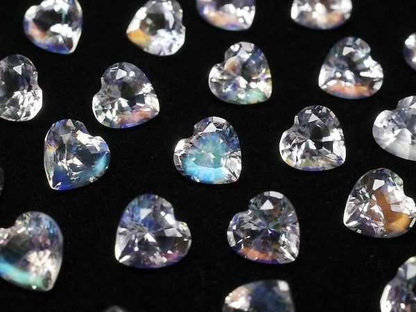 [Video] High Quality Andesine Labradorite AAAA Loose Stone Heart Shape Faceted 5x5mm 1pc