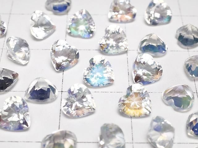 [Video] High Quality Andesine Labradorite AAAA Loose Stone Heart Shape Faceted 5x5mm 1pc