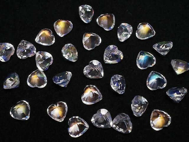 [Video] High Quality Andesine Labradorite AAAA Loose Stone Heart Shape Faceted 5x5mm 1pc