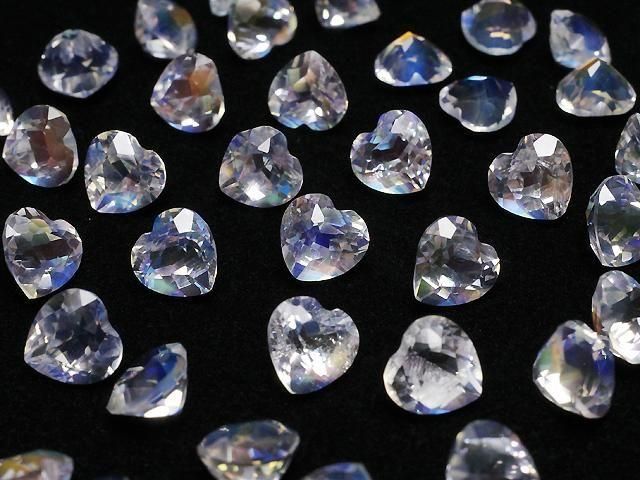 [Video] High Quality Andesine Labradorite AAAA Loose Stone Heart Shape Faceted 6x6mm 1pc