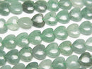 [Video] Green Aventurine Vertical Hole Heart Beads 6x6mm 1strand (approx. 15 inches/36 cm)