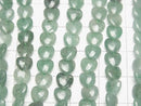 [Video] Green Aventurine Vertical Hole Heart Beads 6x6mm 1strand (approx. 15 inches/36 cm)