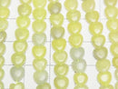 [Video] Olive Jade Vertical Hole Heart 6x6mm 1strand beads (approx. 15 inches/36 cm)