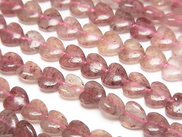[Video] Moscovite Vertical Hole Heart Beads 6x6mm 1strand (approx. 15 inches/36 cm)