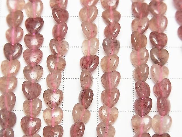 [Video] Moscovite Vertical Hole Heart Beads 6x6mm 1strand (approx. 15 inches/36 cm)