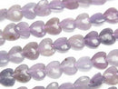 [Video] Lepidolite AA Vertical Hole Heart 6x6mm 1strand beads (approx. 14 inches/34 cm)