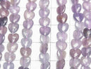 [Video] Lepidolite AA Vertical Hole Heart 6x6mm 1strand beads (approx. 14 inches/34 cm)