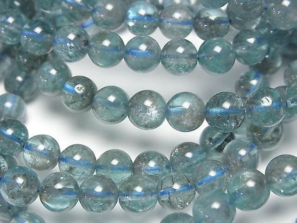 [Video] Blue Apatite AA Round 6mm Bracelet
