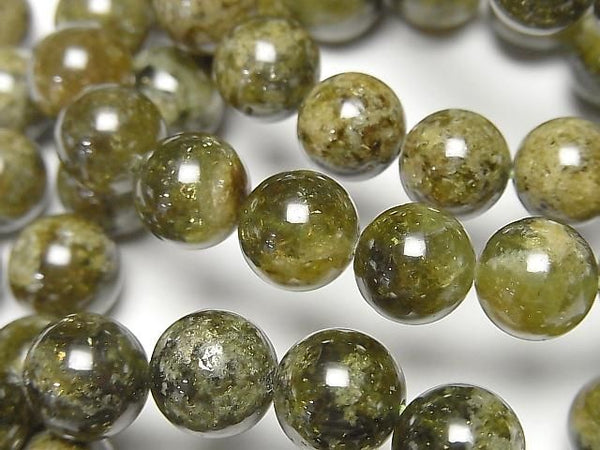 [Video] Green Garnet AA+ Round 10mm Bracelet