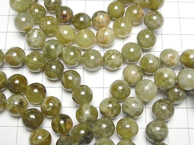 [Video] Green Garnet AA+ Round 10mm Bracelet
