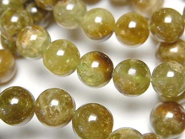 [Video] Green Garnet AA+ Round 10mm Bracelet