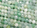 [Video]High Quality! Emerald AA++ Faceted Round 4mm 1strand beads (aprx.15inch/36cm)