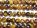 [Video] High Quality! Yellow Tiger's Eye AA++ Cube Shape 4.5x4.5x4.5mm 1strand beads (approx. 15 inches/36 cm)