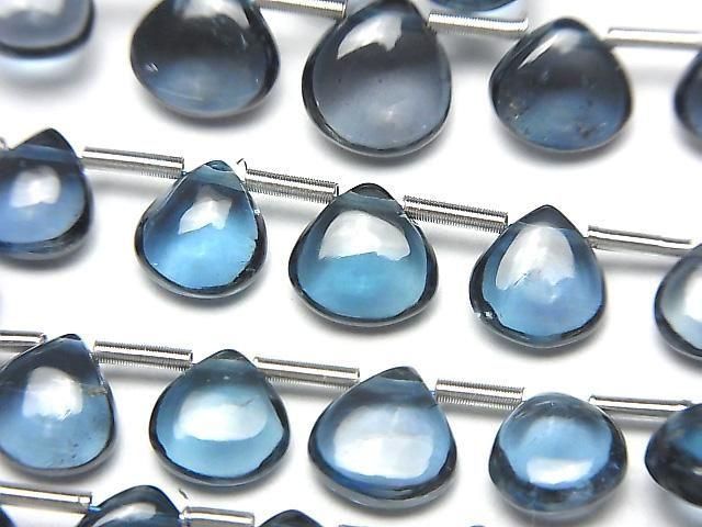 [Video] High Quality London Blue Topaz AAA Chestnut (Smooth) Half or 1strand beads (approx. 8 inches/20 cm)