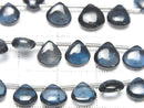 [Video] High Quality London Blue Topaz AAA Chestnut (Smooth) Half or 1strand beads (approx. 8 inches/20 cm)