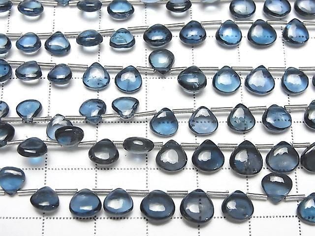 [Video] High Quality London Blue Topaz AAA Chestnut (Smooth) Half or 1strand beads (approx. 8 inches/20 cm)