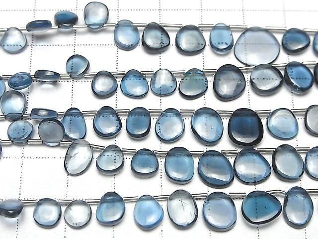 [Video] High Quality London Blue Topaz AAA Slice Nuggets (Half or 1 Strand) (32pcs)