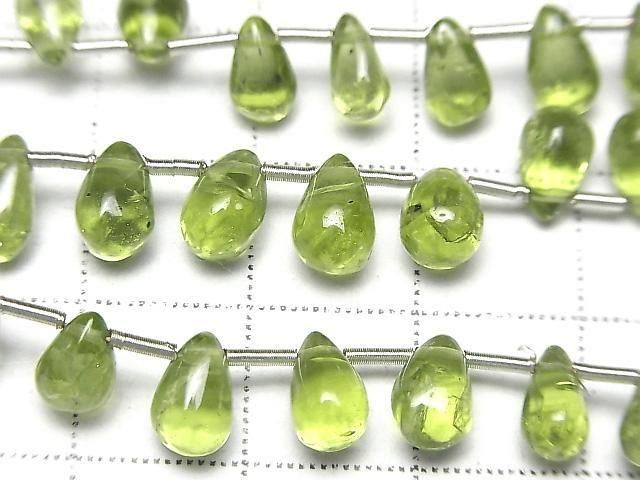[Video] High Quality Peridot AA++ Drop (Smooth) half or 1strand (30pcs)