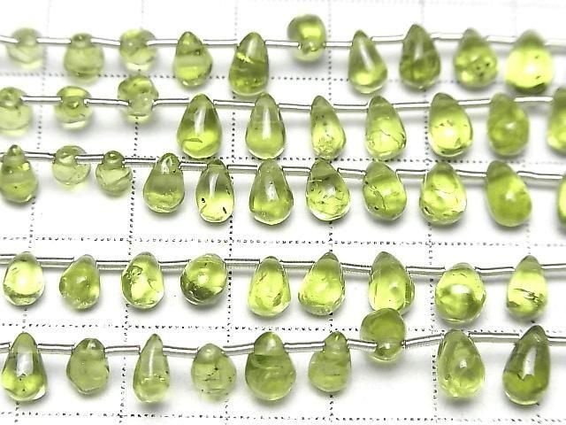 [Video] High Quality Peridot AA++ Drop (Smooth) half or 1strand (30pcs)