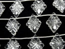 [Video] High Quality Crystal AAA Lozenge Carving 1strand beads (8 pcs)