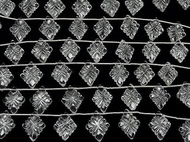 [Video] High Quality Crystal AAA Lozenge Carving 1strand beads (8 pcs)