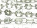 [Video] High Quality Green Amethyst AAA- Oval Faceted 9x7mm [Double Hole] Half or 1strand beads (16pcs)