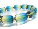 [Video][One of a kind] Blue Amber Tube Bracelet NO.4